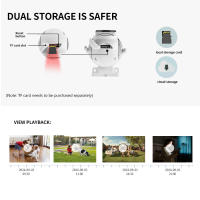 Cámara de Vigilancia IP 4MP Aprimorada para Exteriores Impermeable, Doble Lente, Pantalla Doble, Rastreo Automático, Wifi, PTZ, Audio Bíforo Ideal para Seguridad Exterior - details 10