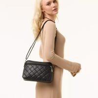 Bolso cuadrado pequeño con bandolera para mujer, nuevo diseño acolchado, bandolera de cuero de PU, bandolera versátil - details 11