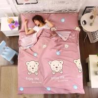 Saco de dormir antisuciedad de algodón 100% para Hotel, Sábana suave de viaje individual doble, saco de dormir portátil de viaje para adultos - details 4