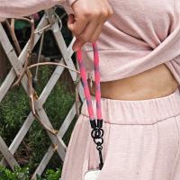 Correas portátiles para muñeca de teléfono móvil, cordón anticaída colorido de nailon con lengüetas de sujeción, Clip de cable colgante desmontable para teléfono móvil - details 14