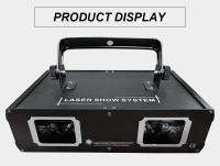 Proyector láser de escáner de línea de haz RGB de doble lente para discoteca, lámpara DMX512, adecuado para discoteca, DJ, fiesta, boda, bar, luz de escenario - details 4