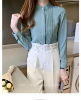 Camisa de mujer Top con botones de gasa Camisa blanca femenina - details 16