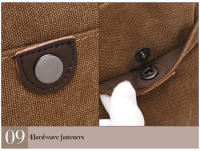 Bolso de lona de diseñador de marca para hombre, mini bandolera de hombro, Bolso de cintura informal de alta calidad, Bolso cuadrado pequeño - details 25