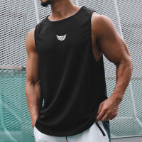 Summer Casual Breathable Quick Dry Sleeveless Tank Top Mens Gym Bodybuilding Workout Muscle Stringer Fashion Fitness Mesh Vest - details 2