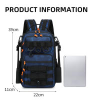 Mochila para señuelos de pesca con soporte para caña, bolsa para aparejo de acampada, caza al aire libre, senderismo, accesorios para cajas de peces, mochila táctica - details 1