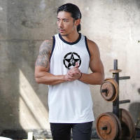 Summer Outdoor Sports Loose Sleeveless Singlet Men Training Running Breathable Tank Tops - details 2