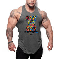 2023 New Style Jogger Gym Singlet Training Bodybuilding Tank Tops Summer Sleeveless Breathable Cotton T-Shirt Men Casual Vests - details 5