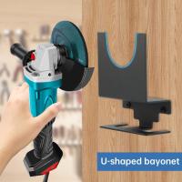 Soporte para lijadora en ángulo, soporte para lijadora en ángulo, soporte multiusos montado en la pared, soporte para pulidor para tiendas, banco de trabajo, 2 uds./4 Uds. - details 0