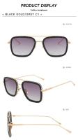Gafas de Sol Cuadradas Vintage de Metal para Hombres Deportes y Moda - details 12