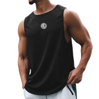 Summer Compression Casual Breathable mesh Tank Top Men Gym Bodybuilding Fitness Sleeveless T-Shirt Workout Muscle Vest Clothing - details 2