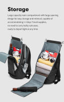 Mochila enrollable expandible antirrobo con bolsillo para portátil, mochila impermeable de gran capacidad para exteriores, bolsa escolar universitaria - details 5