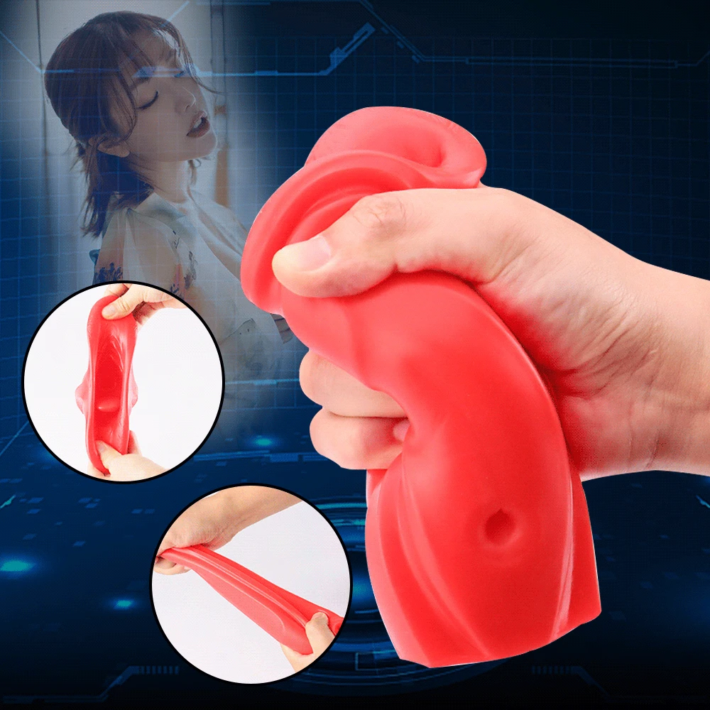 Entrenador de Placer Automático para Hombres Vibrador de Labios de Boca Realista - details 6