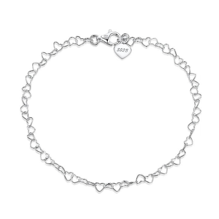 Cadena Para Pie De Plata Esterlina 925 - Largo 25cm, Estilo Singapur, Sin Piedras, Para Mujer