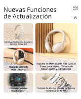 Auriculares Lenovo inalámbricos Bluetooth, auriculares deportivos de baja latencia para juegos, auriculares plegables para deportes, auriculares para música al aire libre, ordenador con micrófono TH30 - details 2