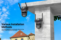 Cámara de Seguridad HD 12MP ICSEE Visión Nocturna Seguimiento Automático Apróximate Impermeable - details 4