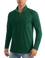MAGCOMSEN men's long sleeve sun shirts upf 50+ tees 1/4 zip up fishing running rash guard t-shirts - details 20