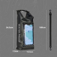 Bolsas impermeables para móvil, bolso seco de PVC de 2l para natación, Rafting, surf, gimnasio, deportes al aire libre, accesorios de playa - details 4