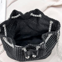 Bolsos cruzados con forma de cubo de diamantes de imitación para mujer, bolsos de hombro brillantes, bolsos de cadena, bolsos de almacenamiento de fiesta de noche - details 18
