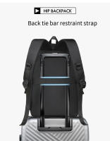 1 mochila genial, bolsa de viaje de gran capacidad con cubierta para exteriores, mochila unisex para estudiantes, mochila informal para ordenador de moda - details 20