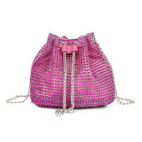 Bolsos cruzados con forma de cubo de diamantes de imitación para mujer, bolsos de hombro brillantes, bolsos de cadena, bolsos de almacenamiento de fiesta de noche - details 26