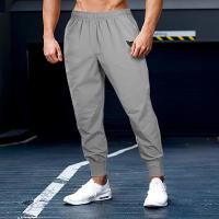 Simple and Trendy Men's Spring and Autumn New Trendy Brand Thin Section Sports Fitness Elastic Waist Casual Trousers - details 9
