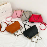 Bolsos de Hombro Vintage para Mujeres Diseño de Cerradura de Cadena Pequeña Bolsa de Mensajero Clip de Marca Bolsos de Cruzado y de Mano - details 23