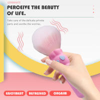 Vibrador eléctrico del cepillo del maquillaje recargable del silicón de la vibración de la frecuencia del resplandor 10 con privacidad fuerte - details 1