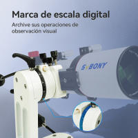 Montaje de Telescopio Ajustable SVBONY SV225 con Cabeza de Fluido SA410 y Soporte de Fibra de Carbono para Seguir Luna y Planeta - details 8