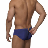 Jessborn pantalones cortos triangulares para hombre, bañador sexy con parte trasera, ropa de baño profesional para playa, primavera y verano - details 5