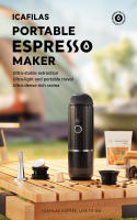 Máquina de Café Portátil ICafilas 19bar Estilo Espresso con Soporte de Dolphin Ideal para Viajes - details 0