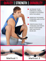 Entrenamiento de fuerza de muñeca Entrenador de mano de antebrazo ajustable Ejercicios de muñeca Fortalecedor de fuerza Equipo de fitness Muñecas y agarres de fuerza Entrenamiento - details 3