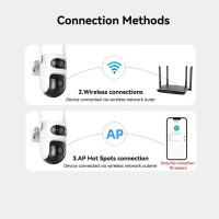 Cámara de Seguridad 5G 6MP Visión Nocturna Infrarroja Seguimiento Automático AI Impermeable - details 7