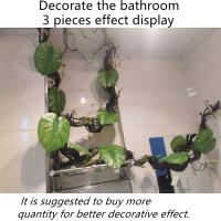 Planta Artificial de 1,75 M, hojas postizas de ratán artesanales, se doblan y cuelgan libremente en la pared para decorar el ratán simulado - details 11