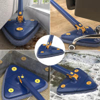 Mopa de Triángulo Ajustable de 360 Grados Limpiador de Ventanas de Microfibra Autogiratorio - details 2