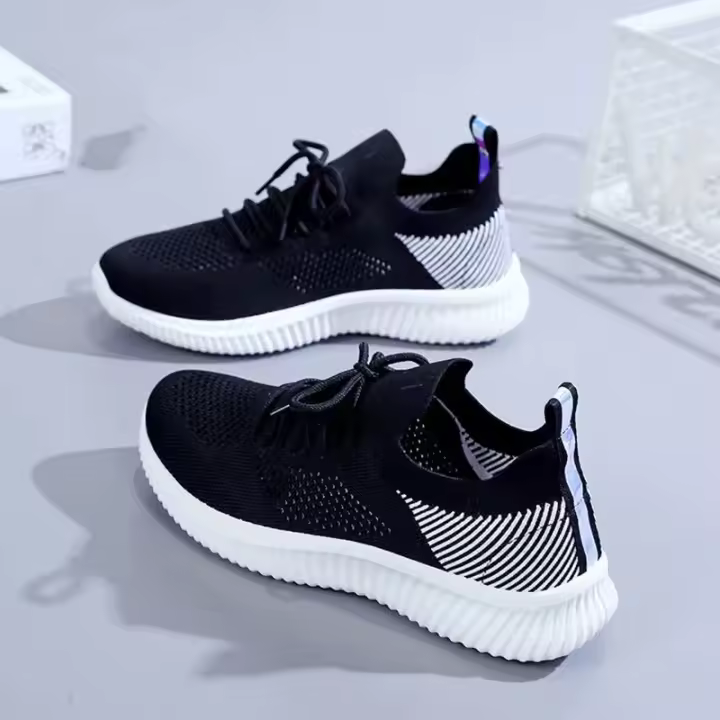 Zapatillas planas transpirables con suelas suaves para mujer, deportivas informales, primavera y otoño - 1