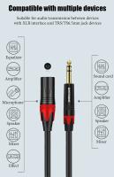 Cable de micrófono XLR de 6,35mm, Cable de Audio macho a XLR macho de 1/4 pulgadas, condensador para mezclador, amplificador, micrófono, altavoz de guitarra - details 6