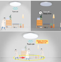 Lámparas de techo modernas con Sensor de Radar, luces LED de AC220V con Sensor de movimiento sensible a la luz para pasillo de casa, 15W, 20W, 50W - details 3