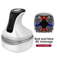 Masajeador de Cuello y Hombros Inalámbrico 4D para Cuidado del Cabello con Luz Roja y Azul Timing Inteligente a Prueba de Agua - details 1