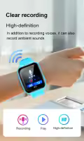 Reloj inteligente con linterna para niños y niñas, dispositivo con 6 juegos, tarjeta SD, llamada telefónica, música, regalo - details 6