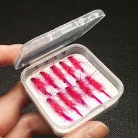 5/10 señuelos de pesca con mosca/ganchos moscas húmedas Bionics Mayfly seca cebo artificial moscas atadas a mano pesca para trucha, lubina y salmón para pescar en ríos lagos con caja - details 6