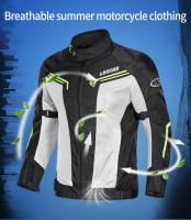LYSCHY Chaqueta de Moto para Hombre Ropa Transpirable de Malla de Verano Moto Motocicleta Motocross Chaqueta de Carreras Reflectante Protector CE/EVA Ropa Anticaída - details 2