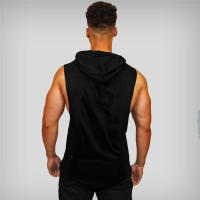 Top de Tanque de Algodón para Hombres en Verano Impresión de Dulcecorazón con Capucha - details 7
