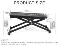 Taburete de Pie KADS Ajustable y Plegable para Pedicura con Antideslizante Multifuncional Herramienta de Belleza para el Hogar - details 2