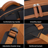 Mochila deportiva expandible para gimnasio, bolsa para ordenador portátil de viaje de negocios de gran capacidad con carga USB, mochila para exteriores con múltiples bolsillos - details 22