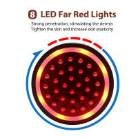 Brocha de Masaje Eléctrico para Quemador de Grasa Corporal Microondas de Calentamiento Anti-celulitis con Drenaje Linfático y Luz Roja para Piel Normal - details 7