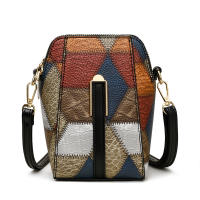 Bolso de Mujer de Cuero PU Bolso de Hombro de Múltiples Cremalleras Bolso Pequeño para Móvil de Piel de Vaca Suave Bolso Cruzado con Color Tejido - details 23