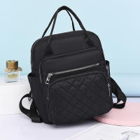 Mochila Oxford impermeable para mujer, bolso de hombro de viaje, Mochila escolar para chicas adolescentes, Color sólido - details 14