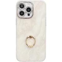 Funda de lujo con marco chapado y pintado de mármol IMD para iPhone 16 Pro Max 15 Pro 14 Pro - details 10