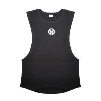 Men's Summer Gym Bodybuilding Tank Tops High Quality Sleeveless Cotton T-shirts Workout Fitness Singlets Sport Vest Clothing - details 14