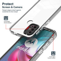 KEYSION-funda transparente a prueba de golpes para Motorola MOTO G30, G20, G10, TPU transparente de silicona + PC, funda trasera de teléfono para MOTO G30, G20, G10 - details 1